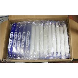 CASE OF 140 DIRECT SPLASH PROTECTION FACE SHIELDS