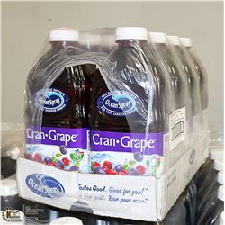 CASE WITH 8 1.89L OF OCEAN SPRAY CRAN-GRAPE
