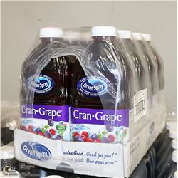 CASE WITH 8 1.89L OF OCEAN SPRAY CRAN-GRAPE