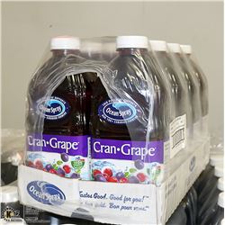 CASE WITH 8 1.89L OF OCEAN SPRAY CRAN-GRAPE