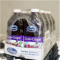 CASE WITH 8 1.89L OF OCEAN SPRAY CRAN-GRAPE