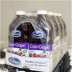 CASE WITH 8 1.89L OF OCEAN SPRAY CRAN-GRAPE