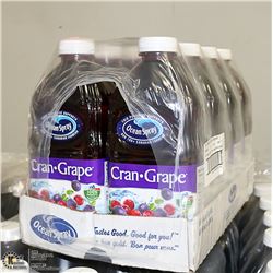 CASE WITH 8 1.89L OF OCEAN SPRAY CRAN-GRAPE