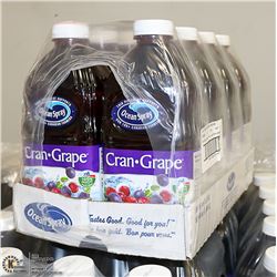 CASE WITH 8 1.89L OF OCEAN SPRAY CRAN-GRAPE