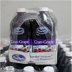 CASE WITH 8 1.89L OF OCEAN SPRAY CRAN-GRAPE
