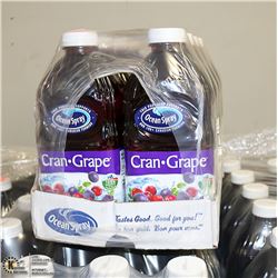 CASE WITH 8 1.89L OF OCEAN SPRAY CRAN-GRAPE