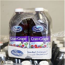 CASE WITH 8 1.89L OF OCEAN SPRAY CRAN-GRAPE