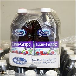CASE WITH 8 1.89L OF OCEAN SPRAY CRAN-GRAPE