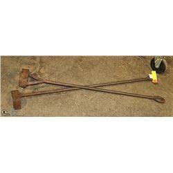 LOT OF 2 ANTIQUE BRANDING IRONS