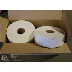 CASE OF GP 2-PLY WHITE JUMBO BATH TISSUE ROLLS(6)