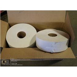 CASE OF GP 2-PLY WHITE JUMBO BATH TISSUE ROLLS(6)