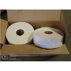 CASE OF GP 2-PLY WHITE JUMBO BATH TISSUE ROLLS(6)