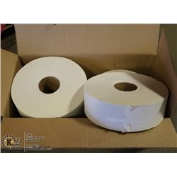 CASE OF GP 2-PLY WHITE JUMBO BATH TISSUE ROLLS(6)