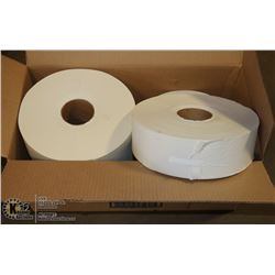 CASE OF GP 2-PLY WHITE JUMBO BATH TISSUE ROLLS(6)