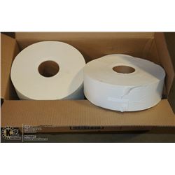 CASE OF GP 2-PLY WHITE JUMBO BATH TISSUE ROLLS(6)