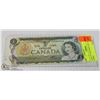 Image 1 : 1973 CANADIAN ASTERISK REPLACEMENT $1 BILL