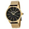 Image 1 : NEW DIESEL GOLD BAND/BLACK DIAL WATCH MSRP $295