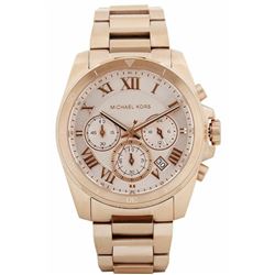 NEW MICHAEL KORS TRIPLE CHRONO ROSE GOLD MSRP $370