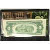 Image 2 : 1953-B $2 US NOTE RED SEAL UNC IN FOLIO