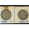 Image 1 : 1950- & 1950-D FRANKLIN HALF DOLLAR
