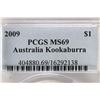 Image 3 : 2009 AUSTRALIA KOOKABURRA 1 OZ SILVER DOLLAR