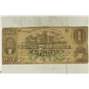 Image 1 : 1863 STATE OF ALABAMA $1 OBSOLETE BANK NOTE