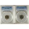 Image 1 : 2-PCGS SLABBED ROOSEVELT DIMES 1976 MS65 AND