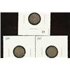 Image 1 : 1901, 1907 & 1915 CANADA SILVER 5 CENTS