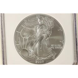 2007-W AMERICAN SILVER EAGLE NGC MS69