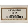 Image 3 : 2007-W AMERICAN SILVER EAGLE NGC MS69