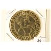 Image 1 : 1977 GREAT BRITAIN GOLD PLATED 25 NEW PENCE