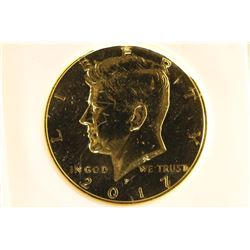2017 24KT GOLD ENRICHED KENNEDY HALF DOLLAR