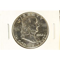 1962-D FRANKLIN HALF DOLLAR BRILLIANT UNC
