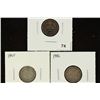 Image 1 : 1903-H, 1905 & 1906 CANADA SILVER 10 CENTS