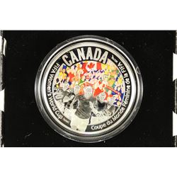 2015 CANADA FINE SILVER COLORIZED PROOF COIN