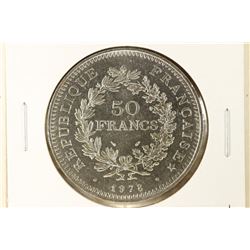 1978 FRENCH SILVER PROOF 50 FRANCS