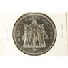 Image 2 : 1978 FRENCH SILVER PROOF 50 FRANCS