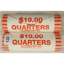 2-$10 ROLLS OF 2009-P GUAM QUARTERS BU