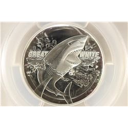 2015-P AUSTRALIA GREAT WHITE SHARK SILVER DOLLAR