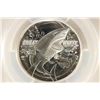 Image 1 : 2015-P AUSTRALIA GREAT WHITE SHARK SILVER DOLLAR