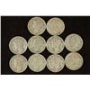 Image 1 : 10 ASSORTED 1940'S MERCURY DIMES