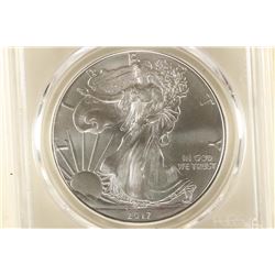 2017 (W) AMERICAN SILVER EAGLE SIGNED BY