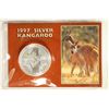 Image 1 : 1997 AUSTRALIAN SILVER KANGAROO 1 OZ. FINE SILVER
