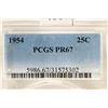 Image 3 : 1954 WASHINGTON SILVER QUARTER PCGS PR67