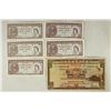 Image 1 : 6 PIECES OF HONG KONG CURRENCY 5-1 CENT ALL CRISP
