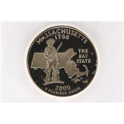 2000-S MASSACHUSETTS QUARTER ICG PR70 DCAM