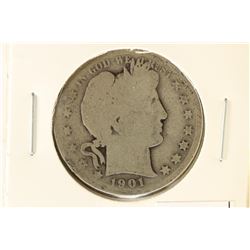 1901 BARBER HALF DOLLAR