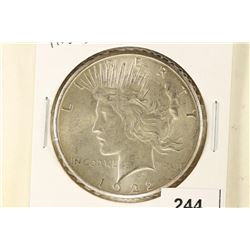 1922-S PEACE SILVER DOLLAR AU