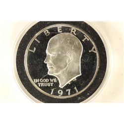 1971-S IKE SILVER DOLLAR PROOF IN CAPSULE