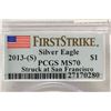 Image 3 : 2013 (S) AMERICAN SILVER EAGLE PCGS MS70